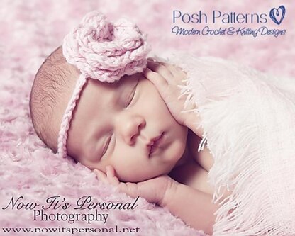 Flower Blossom Headband Crochet Pattern 107