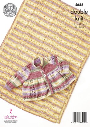 Jacket & Blanket in King Cole Splash DK - 4658 - Downloadable PDF