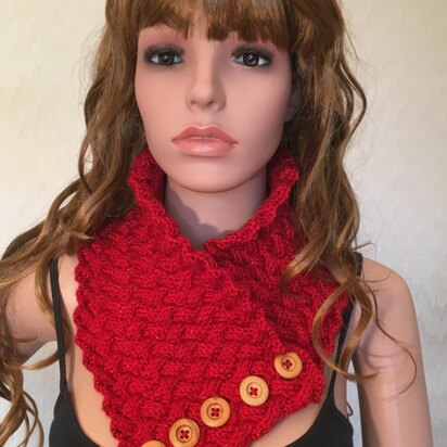 Sparkling Basketweave Neckwarmer