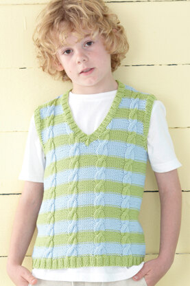 Waistcoat and Tank Top in Sirdar Snuggly Baby Bamboo DK - 4428 - Downloadable PDF