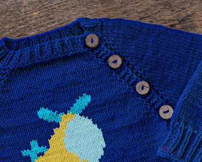 Knit Pullover "Helicopter"