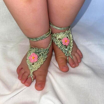 How to Make Baby Barefoot Sandals|DIY Pretty Cute Sandals for Baby - YouTube