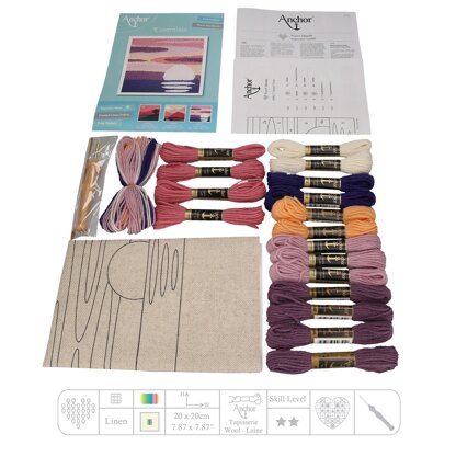 Anchor Tranquil Ocean Punch Needle Kit