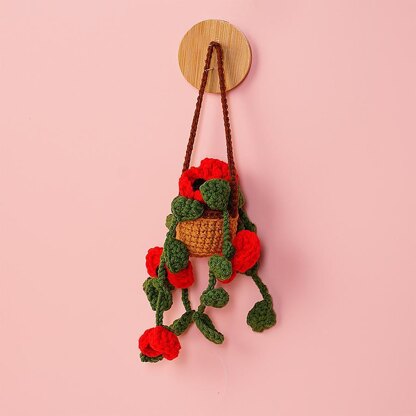 Poppy Basket Car Hanging