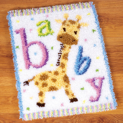 Vervaco Baby Giraffe II Latch Hook Kit