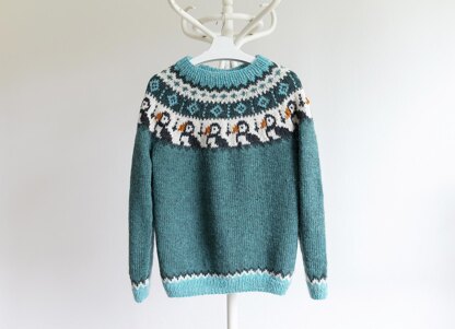 PUFFIN Bird Icelandic Lopapeysa Sweater for Adults and Kids