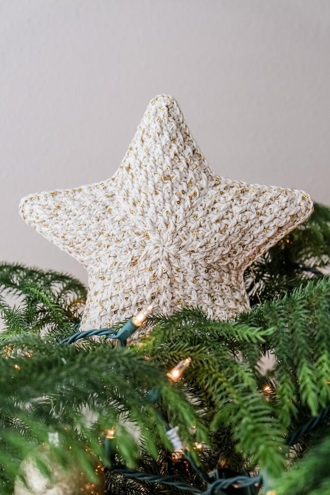 Alpine Star Tree Topper Crochet pattern by Tanya Johnson