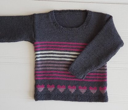Love Heart Sweater & Cowl Set