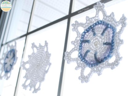 Festive Snowflake Coaster Ornament