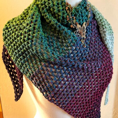 Serendipity Asymmetrical Shawl