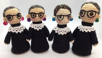 Ruth bader ginsburg crochet hot sale doll