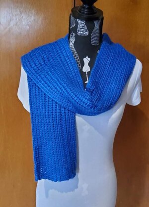 Crochet Knit Look Scarf