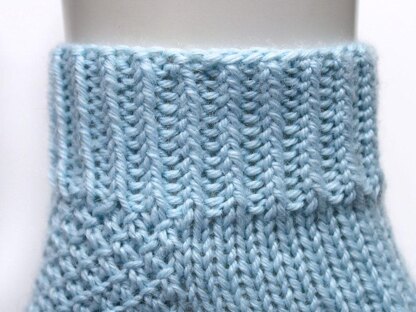 Blue Raspberry Socks - Cuff Down (DK)