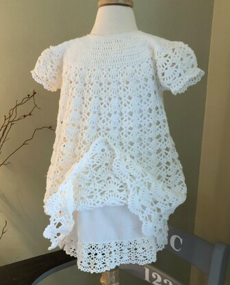 Toddler Crocheted Dress with Slip Printable