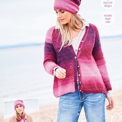 Cardigan, Hat and Scarf in Stylecraft Dream Catcher DK - 9599 - Downloadable PDF