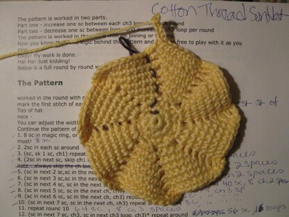 Cotton Thread Sun Hat