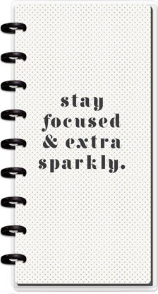 Happy Planner Half Sheet Notebook 9.5"X4.62" 60/Pkg - Glam Girl