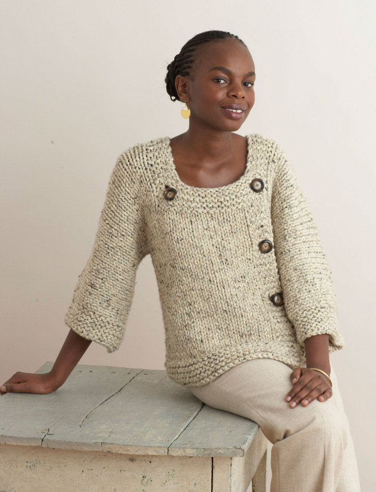 Aran Sweater (Knit) – Lion Brand Yarn