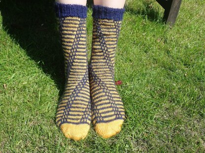 Corkscrew Feet Socks