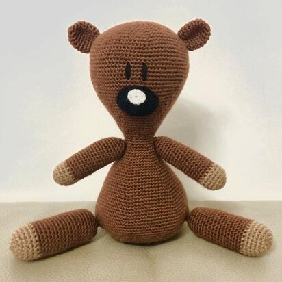PATTERN - Crochet Mr Bean Teddy Bear