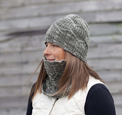 Interlock Hat and Cowl Set