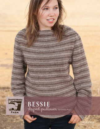 Bessie Striped Pullover in Juniper Moon Farm Herriot