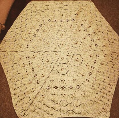 The Beekeeper's Honeycomb Blanket