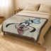 Goofy Portrait Throw Blanket Queen Size C2C CROCHET PATTERN Cartoon Baby Crib