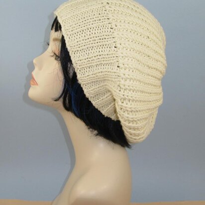 Chunky 2x2 Rib Cuff Fishermans Rib Slouch Hat