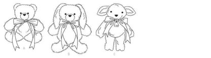 McCall's Stuffed Animals M6188 - Paper Pattern Size One Size Only