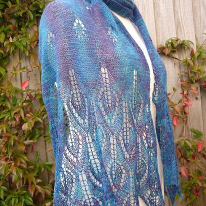 Peacock scarf