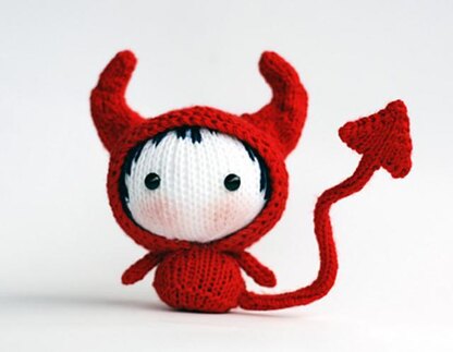 Red Devil Doll. Toy from the Tanoshi series.