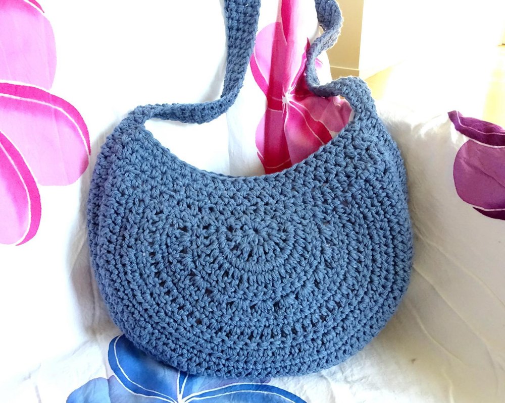 Crochet shoulder bag hot sale