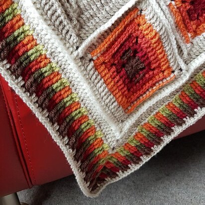 Retro Squares Afghan - UK terms