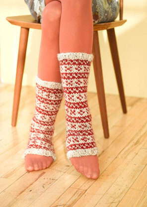 Galen Stirrup Socks in Lion Brand Alpine Wool - 90637AD