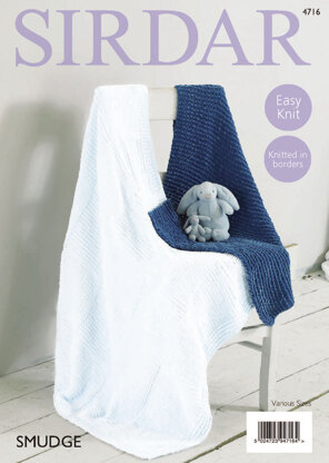 Blankets in Sirdar Smudge - 4716 - Downloadable PDF