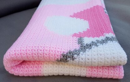 CROCHET Baby Blanket - It's a Girl