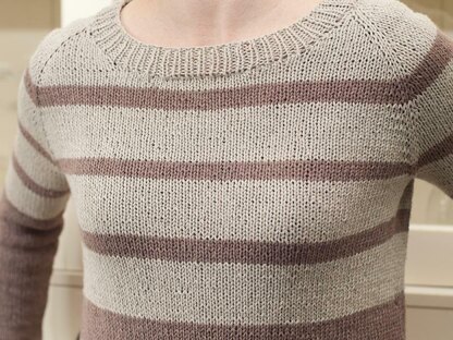 Nele - Top down raglan sweater
