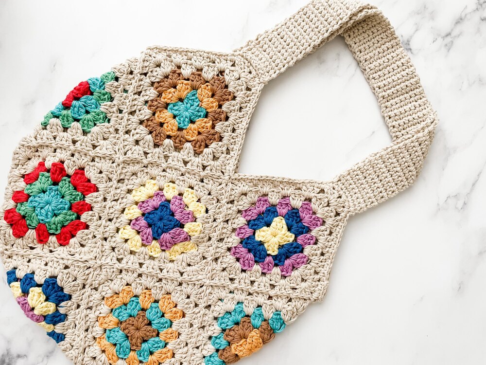 Crochet Tote ~ Pastel Rainbow – Chic Streets