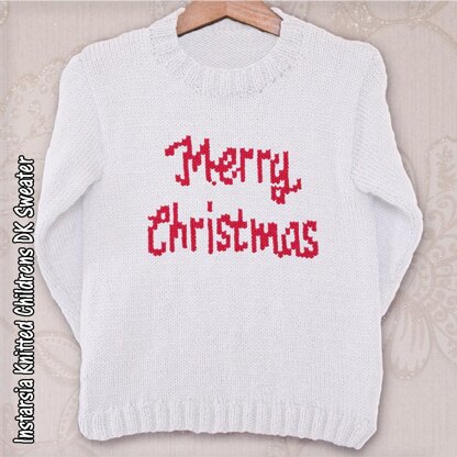 Intarsia - Merry Christmas Chart & Childrens Sweater