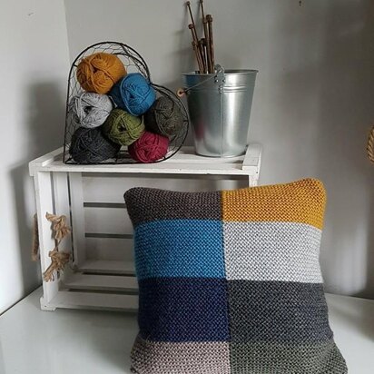 Colour Block Cushion Cover