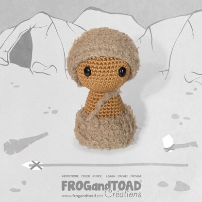 Prehistoric Caveman Stone Age Neanderthal Doll - Amigurumi Crochet