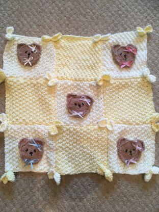 Bears and bows blanket