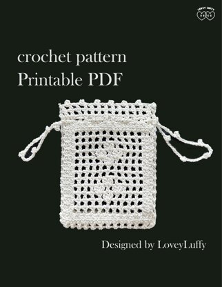 Floral Drawstring mini bag