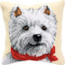 Vervaco Westie Cushion Front Chunky Cross Stitch Kit - 40cm x 40cm