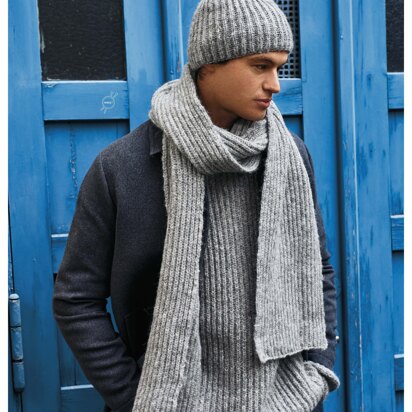 Relaxed Brioche Sweater, Scarf and Hat in Rico Luxury Alpaca Superfine Aran - 652 - Downloadable PDF