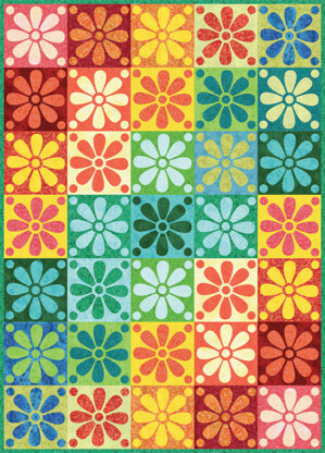 Michael Miller Fabrics Fairy Frost Crayon Box Quilt - Downloadable PDF