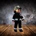 Crochet 18" Doll Outfit, Fireman Costume