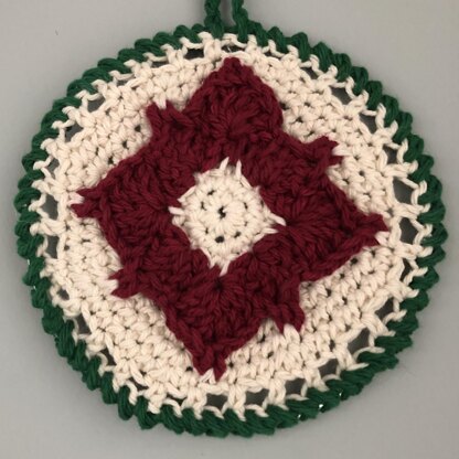 Poinsettia Hoop Wall Hanging