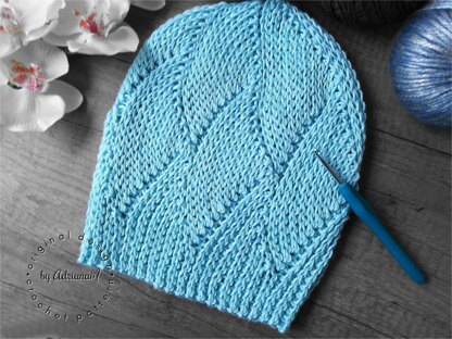 AQUA knit-look beanie